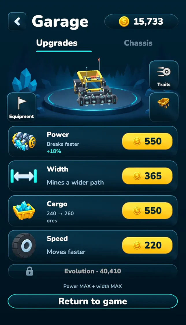 Le garage et les améliorations
