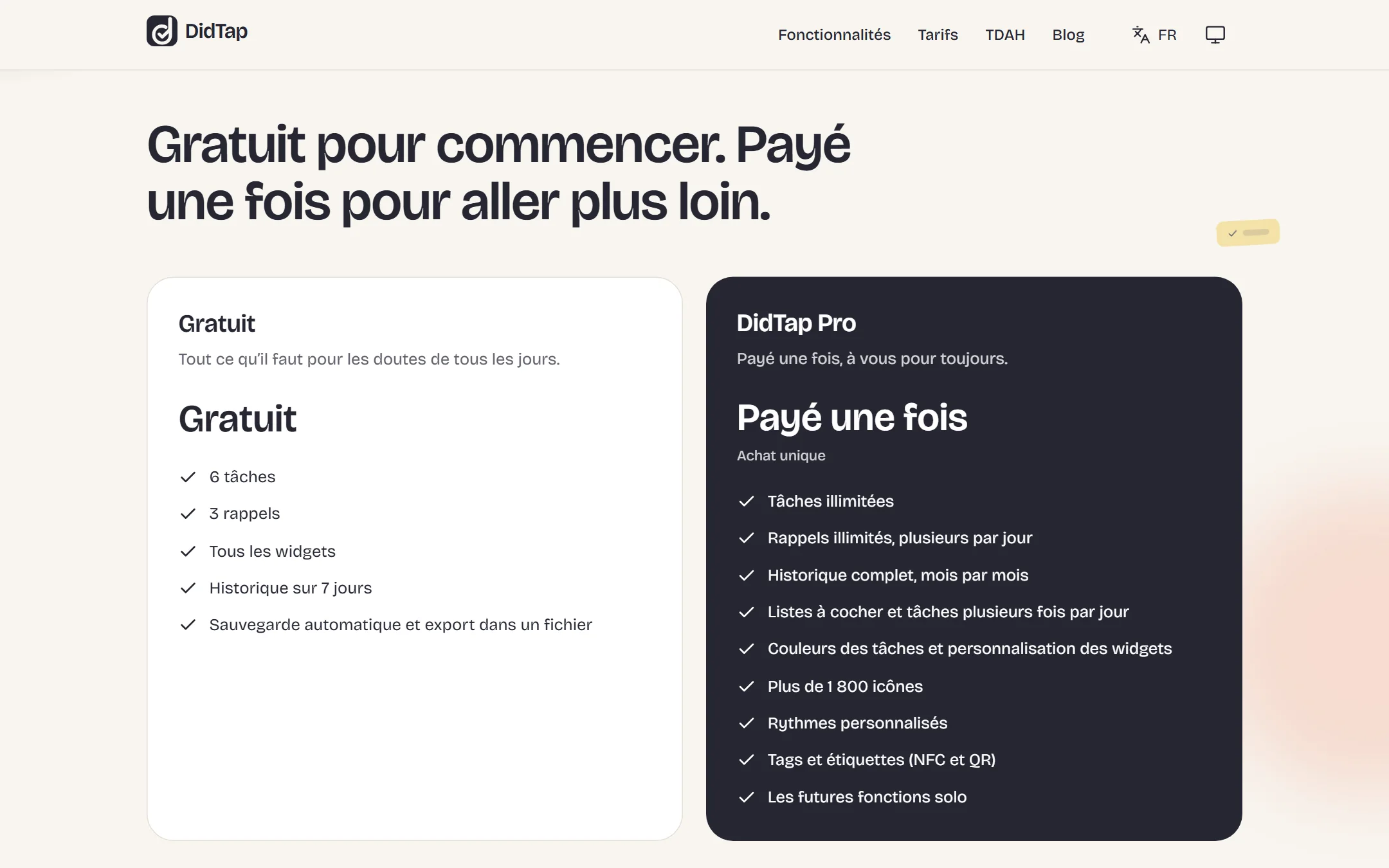 Le site : la version gratuite et la version Pro